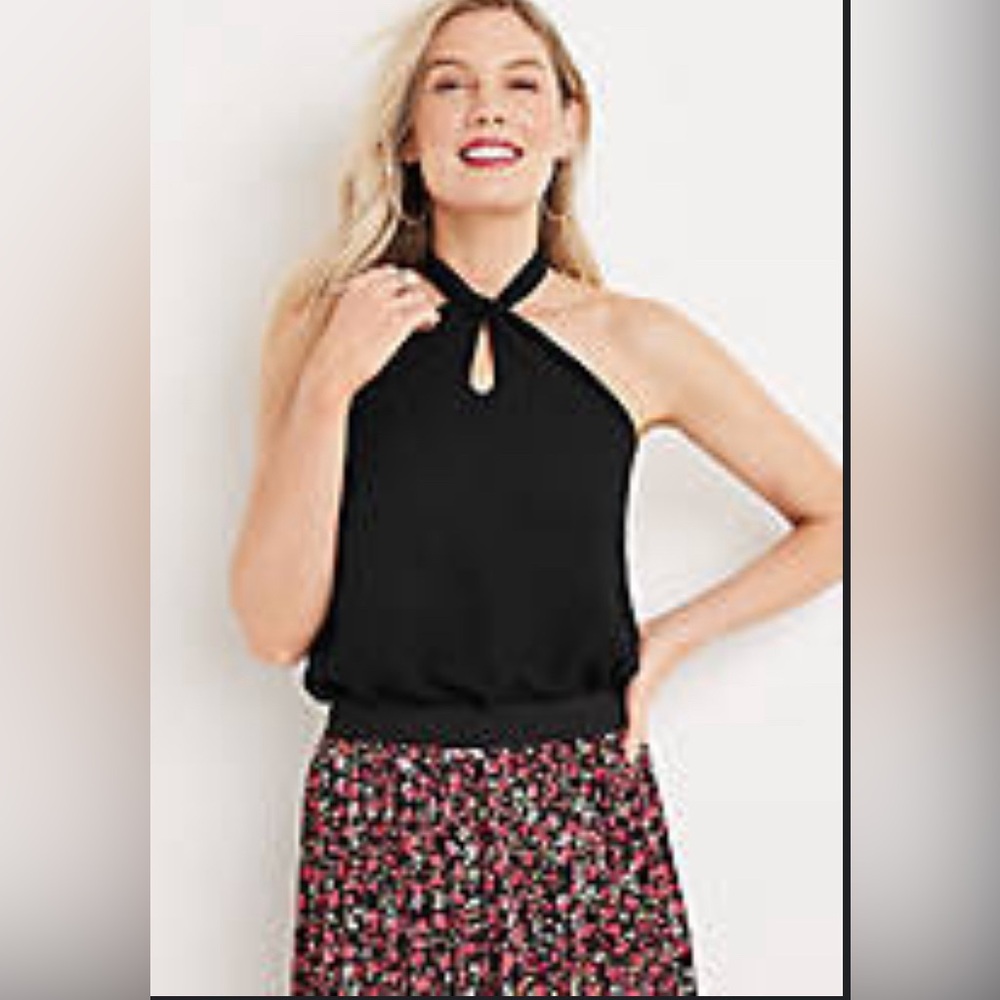 Women’s Black Solid Halter Neck Bodysuit by Maurice’s size XL X-Large